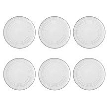 White Urban Linea 17cm Coupe Side Plates (Set of 6)
