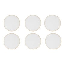 White Pebble Soho 20cm Side Plates (Set of 6)