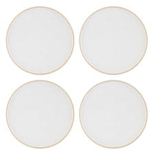 White Pebble Soho 25.7cm Dinner Plates (Set of 4)