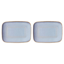 Azure Blue Urban Loft 36.5cm Serving Platters (Set of 2)