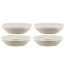 White Pebble Soho 23cm Pasta Bowls (Set of 4)