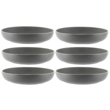 Grey Urban 21.5cm Pasta Bowls (Set of 6)