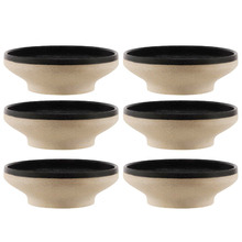 Speckle Black Soho 15cm Footed Cereal Bowls (Set of 6)