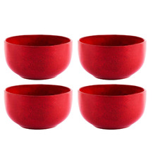 Reactive Red Artistica 11.5cm Rice Bowls (Set of 4)