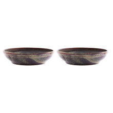 Reactive Brown Artistica 23cm Pasta Bowls (Set of 2)