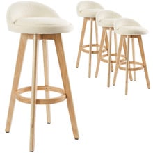 72cm Sunnie Upholstered Barstools (Set of 4)