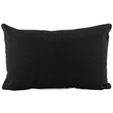 Black Nicolai Outdoor Lumbar Cushion