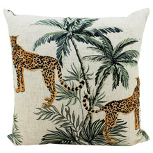 Cheetah Duo Linen Cushion