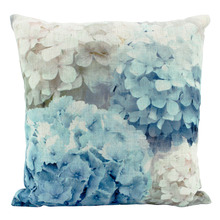 Blue Heaven Linen-Blend Cushion