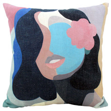 Abstract Beauty Linen Blend Double Sided Cushion