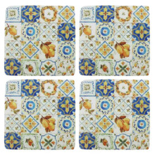 Lemon Tile Coasters (Set of 4)