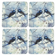 Tweetheart Resin Coasters (Set of 4)
