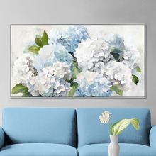 Hydrangea Hijinks Framed Canvas Wall Art