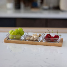 4 Piece Monte Serving Bowl & Tray Set