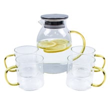 5 Piece Covina 1.5L Jug & Mug Set