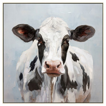 Moo-La-La Framed Canvas Wall Art