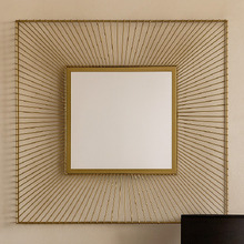 Ailani Square Iron Wall Mirror