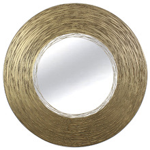 Elara Round Iron Wall Mirror