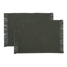 Napery Cotton-Blend Placemats (Set of 2)
