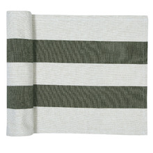 Napery Cotton-Blend Striped Table Runner
