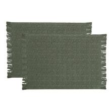 Napery Coin Cotton-Blend Placemats (Set of 2)