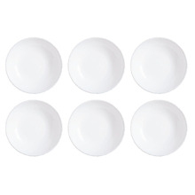 Atmore 19cm Opal Glass Dessert Plates (Set of 6)