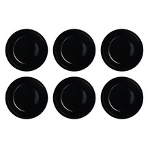 Fairfield 20cm Opal Glass Soup Plates (Set of 6)