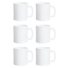 Fairfield 300ml Opal Glass Mugs (Set of 6)
