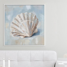 Scalloped Shores Framed Canvas Wall Art