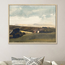 Pasture Bedtime Framed Canvas Wall Art