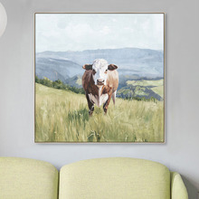 Moo-Ving Solo Framed Canvas Wall Art