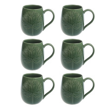 Rio 390ml Porcelain Coffee Mugs (Set of 6)