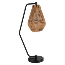 Tomiko Black Rope & Metal Desk Lamp