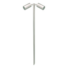 Talha 2 Light Stainless Steel Tri-Colour Spike Light