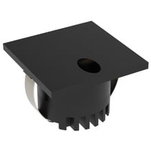 Aura Aluminium Square 240V Low-Level Recessed LED Wall Light