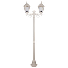 Xavien Powder-Coated Die-Cast Aluminium 205cm 2-Light Lamp Post