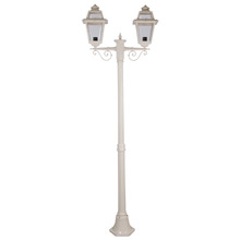 Zorelle Powder-Coated Die-Cast Aluminium 204cm 2-Light Lamp Post