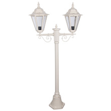 Halcyon Powder-Coated Die-Cast Aluminium 144cm 2-Light Lamp Post