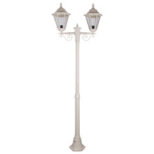 Halcyon Powder-Coated Die-Cast Aluminium 209cm 2-Light Lamp Post