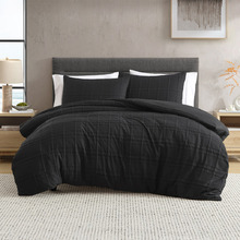 Black Leonard Quilt Cover Set