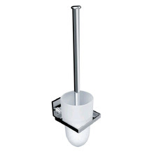 Leena Wall Mounted Toilet Brush with Glass Bottle