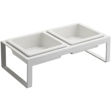 Yamazaki Tower Dual Pet Bowl on Stand