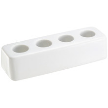 White Yamazaki Ceramic Toothbrush Holder