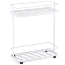 White Tosca Metal Bath Rack with Shelves
