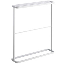 White Tosca Metal Bath Towel Rack