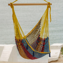Mariana Hand-Woven Cotton Mexican Chair Hammock