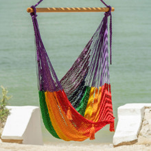 Luciana Hand-Woven Cotton Mexican Chair Hammock