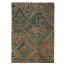 Himali Kelim Hand-Spun Aztec Hand-Knotted Rug