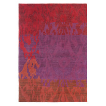 Himali Charm Rust & Vibrant Red Hand-Knotted Rug