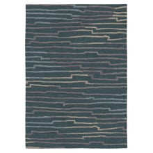 Kodari Graph Charcoal & Sand Hand-Knotted Rug